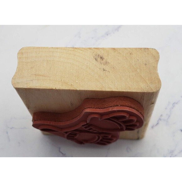 Winter Snow Fun Children's Gloves Wood Mounted Rubber Stamp - Picture 3 of 7